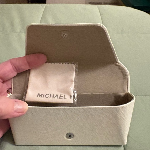 Michael Kors Beige Eyeglass Case - Picture 3 of 3